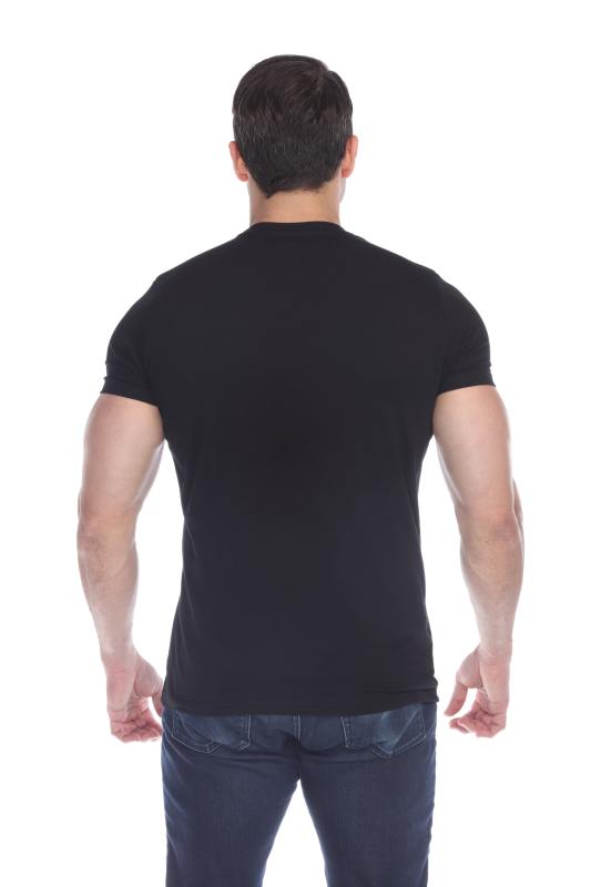 3600 Men's Short Sleeve CVC Blended Crew Neck Tee