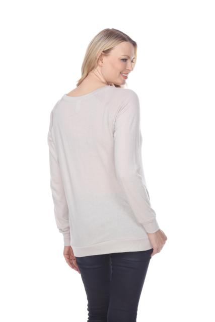 7904 Bamboo Rayon Blend Ladies Long Sleeve Pullover