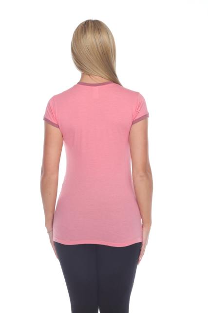 3001 Junior's Cap Sleeve CVC Blended Ringer Tee