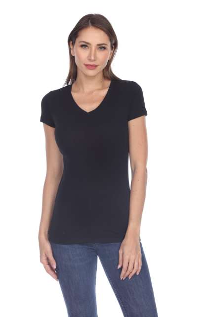 5003 Juniors Cap Sleeve "Tear Drop" V-Neck Tee