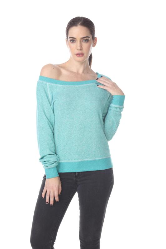 8904 Junior's French Terry Long Sleeve Pullover