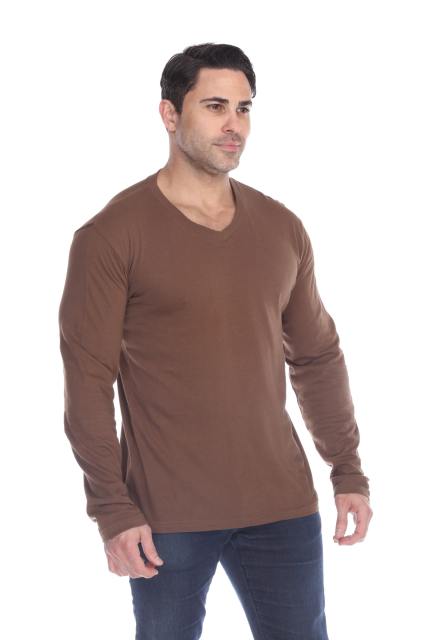 4701 Men's Slim Fit Long Sleeve V-Neck Tee
