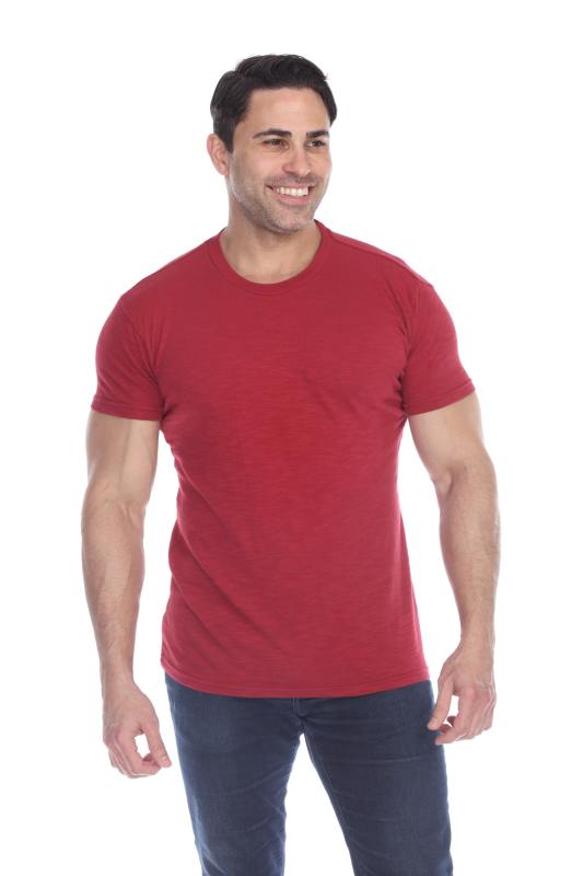 6550 Men's Short Sleeve Cotton Slub Tee