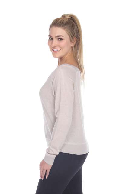 8904 Junior's French Terry Long Sleeve Pullover