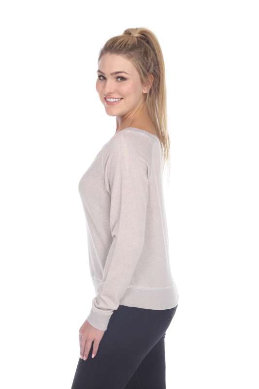 8904 Junior's French Terry Long Sleeve Pullover