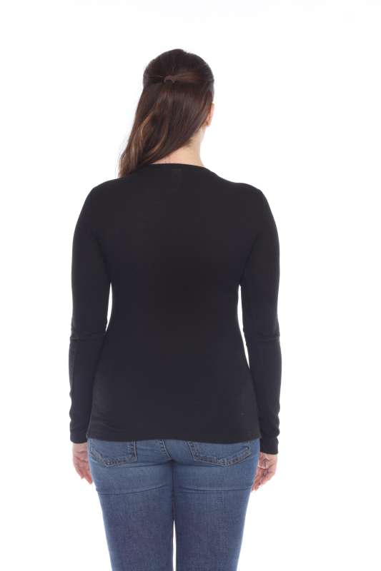 6100 Junior's Long Sleeve Thermal Crew Neck Tee