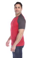 3601 Men's Short Sleeve CVC Blended Crew Neck Raglan