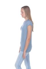 1000 Junior's Luxury Cap Sleeve Crew Neck Tee