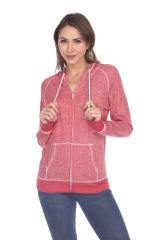 8902 Juniors French Terry Long Sleeve Zip Hoodie