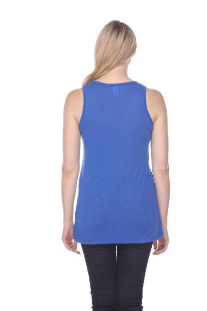 7402 LADIES POLY RAYON SLUB TANK TOP