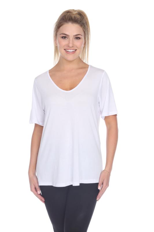 3303 Junior's Relaxed Modal V-Neck Tee