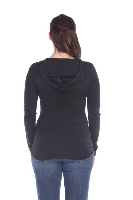 6102 Junior's Tri Blend Pullover Hoodie
