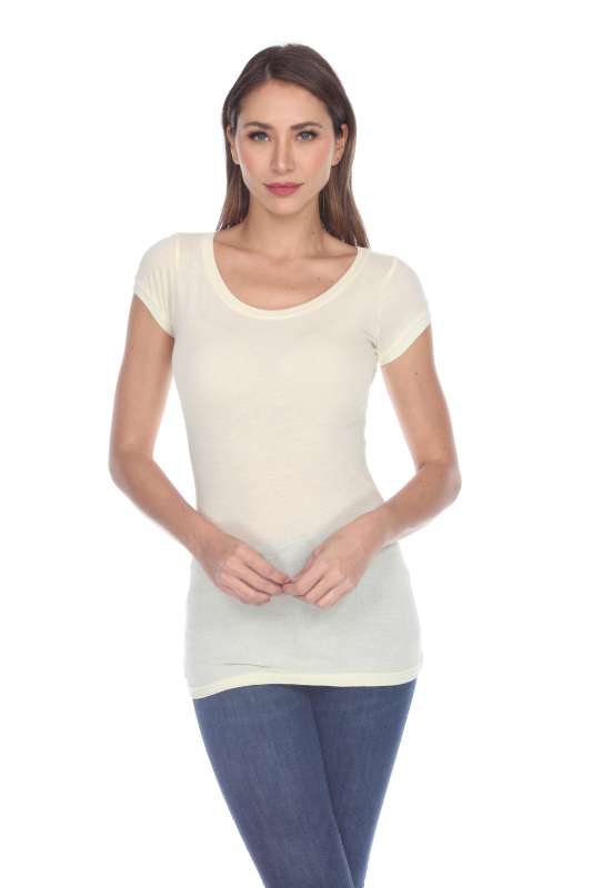 5001 Junior's Cap Sleeve Scoop Neck Tee