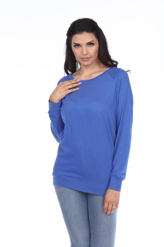 7904 Bamboo Rayon Blend Ladies Long Sleeve Pullover