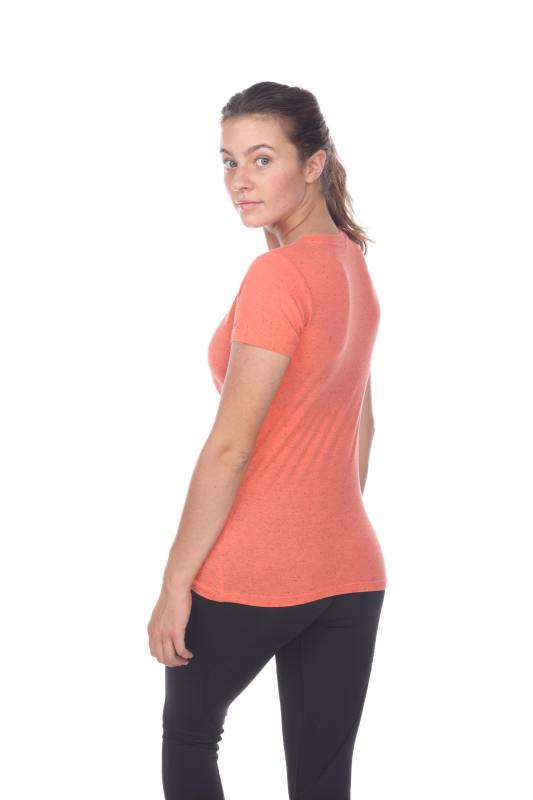 1203 Junior's Cotton Nub Short Sleeve Regular V-Neck Tee