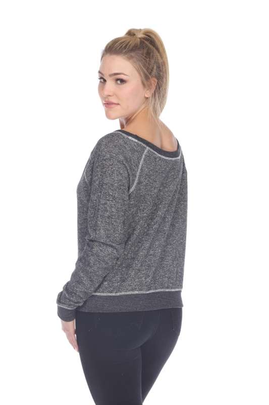 8904 Junior's French Terry Long Sleeve Pullover