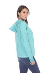 8906 Junior's French Terry Boxy Hoodie Pullover