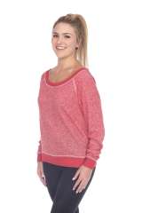 8904 Junior's French Terry Long Sleeve Pullover