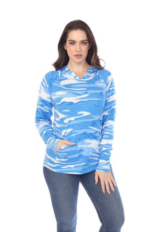 3606C Adult Unisex Camo Print Pullover Hoodie