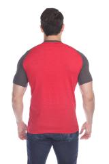 3601 Men's Short Sleeve CVC Blended Crew Neck Raglan