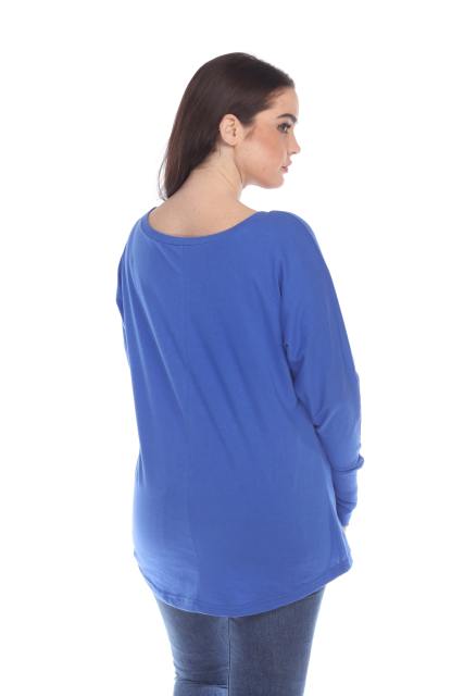 1101 Junior's Kimono Long Sleeve Hi-Lo Tee