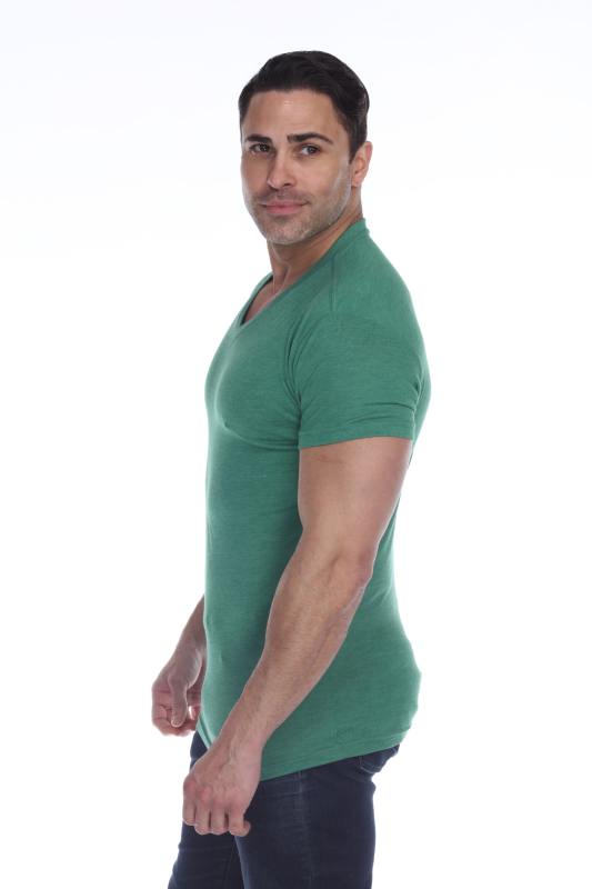 3751 Men's Tri Blend V-Neck Tee