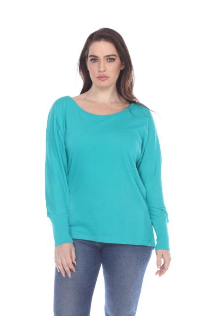 1101 Junior's Kimono Long Sleeve Hi-Lo Tee