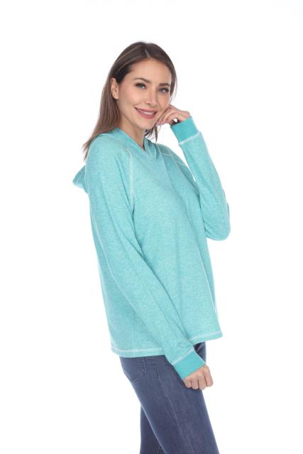 8906 Junior's French Terry Boxy Hoodie Pullover