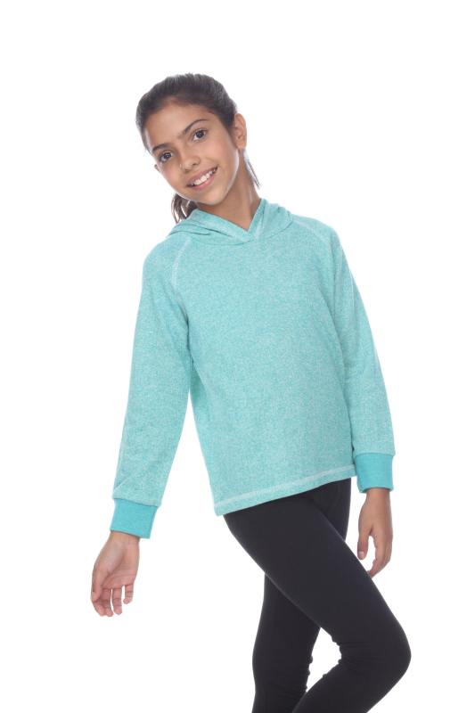 8906G Girls French Terry Pullover Hoodie