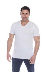 3751 Men's Tri Blend V-Neck Tee