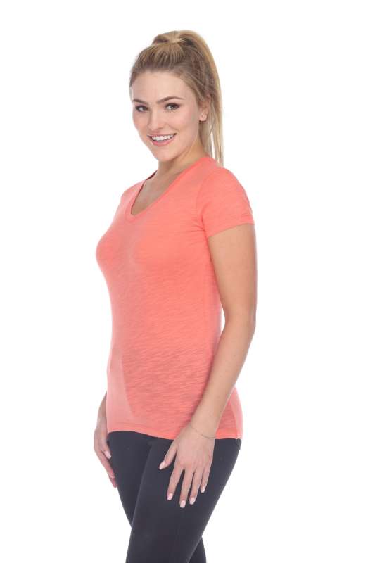 6053 Juniors Cap Sleeve Cotton Slub Tee