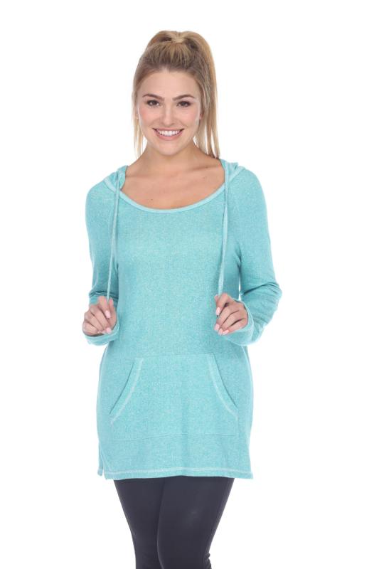 8905 Junior's French Terry Tunic Pullover Hoodie