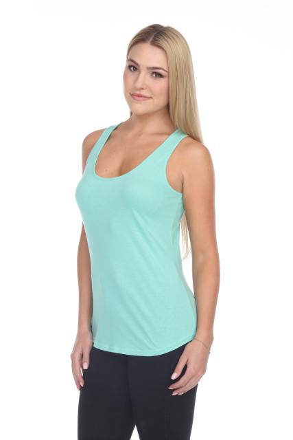 2007 Juniors Scoop Neck Curve Hem Tank