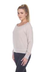 8904 Junior's French Terry Long Sleeve Pullover