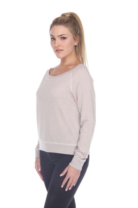 8904 Junior's French Terry Long Sleeve Pullover
