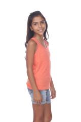 9004 GIRLS RACERBACK COTTON SLUB TANK