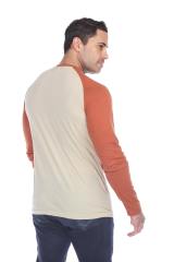3701 Men's Long Sleeve CVC Blended Crew Neck Raglan