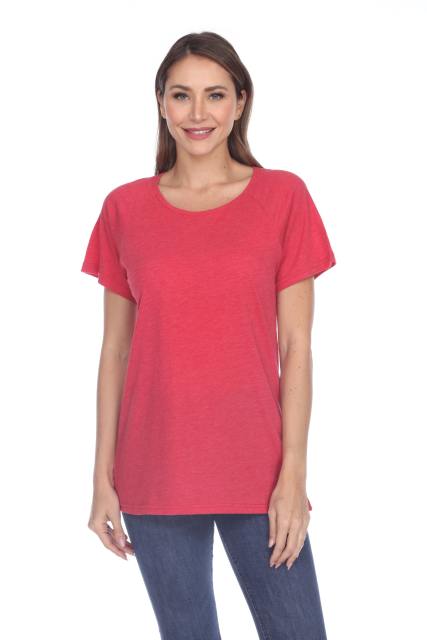 3207 Junior's Tri-blend Essential Hi-Lo Pocket Tee
