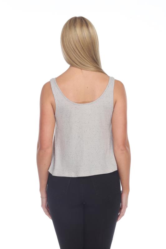 1206 Junior's Cotton Nub Crop Tank