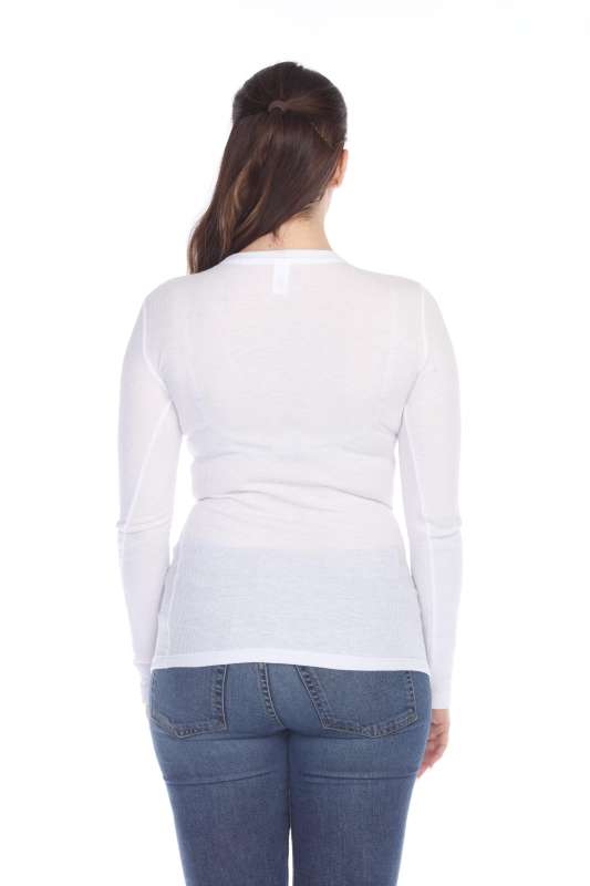 6100 Junior's Long Sleeve Thermal Crew Neck Tee