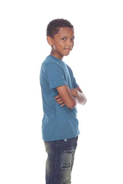 9003 Youth Short Sleeve Tri Blend Crewneck Tee