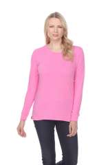 7110 Ladies Long Sleeve Crew Neck Tee with Side Vents