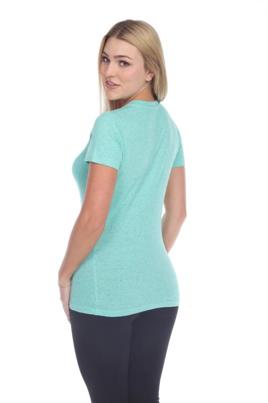 1203 Junior's Cotton Nub Short Sleeve Regular V-Neck Tee