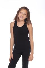 9004 GIRLS RACERBACK COTTON SLUB TANK