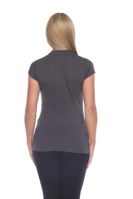 3000 Junior's Cap Sleeve CVC Blended Crew Neck Tee