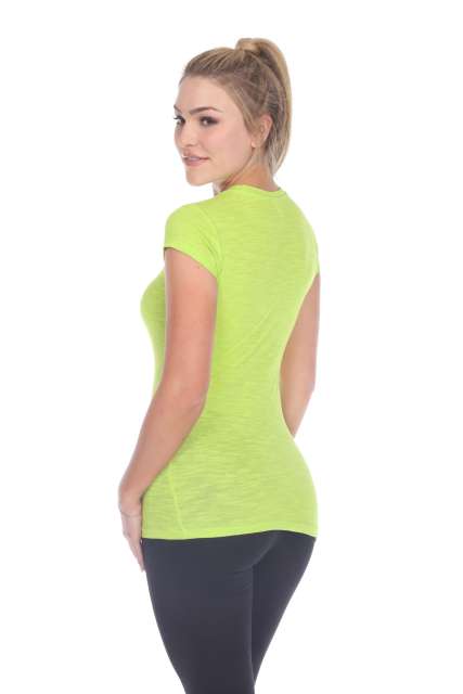 6050 Juniors Cap Sleeve Cotton Slub Tee