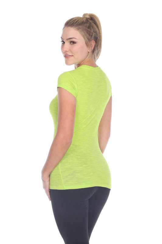6050 Juniors Cap Sleeve Cotton Slub Tee