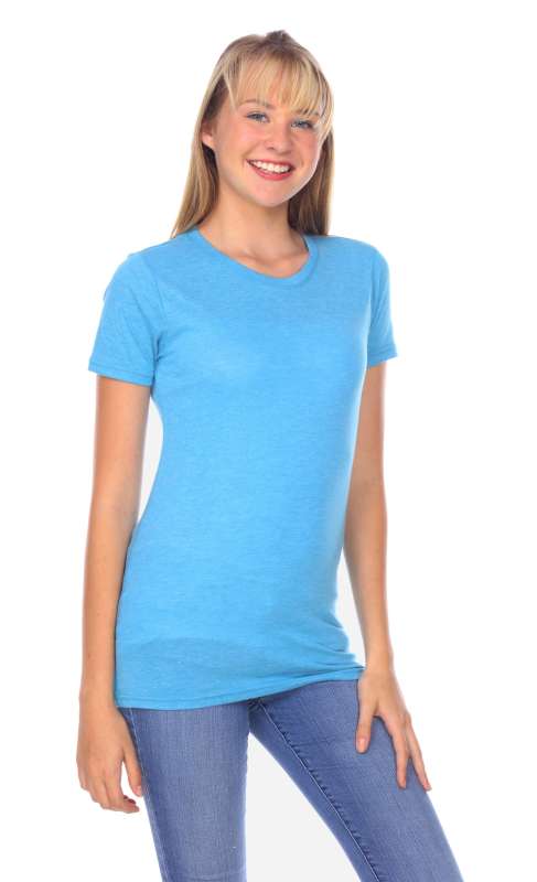 3200 Junior's Tri Blend Short Sleeve Crew Neck Tee