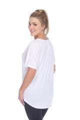 3303 Junior's Relaxed Modal V-Neck Tee