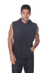 3758 Men's Tri Blend Sleeveless Hoodie